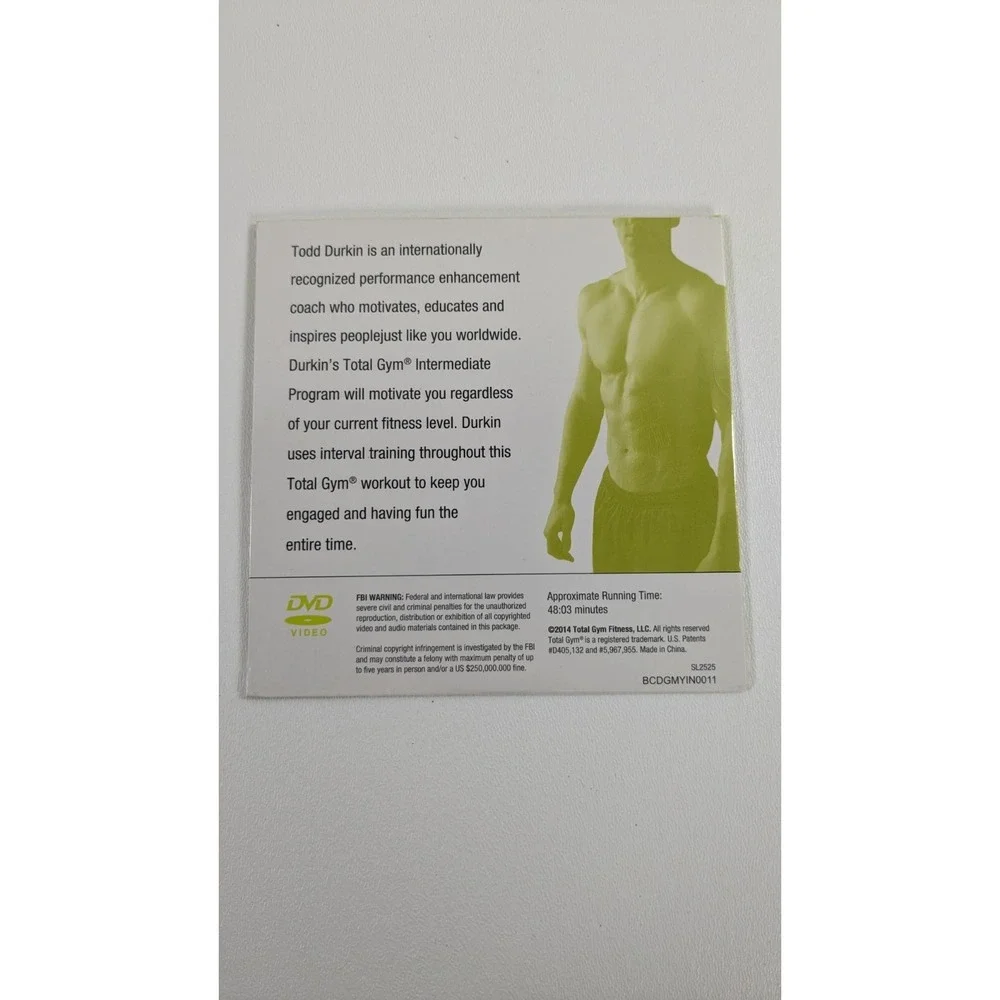 Total Gym Total Body Workout DVD's with featuring Todd Durkin